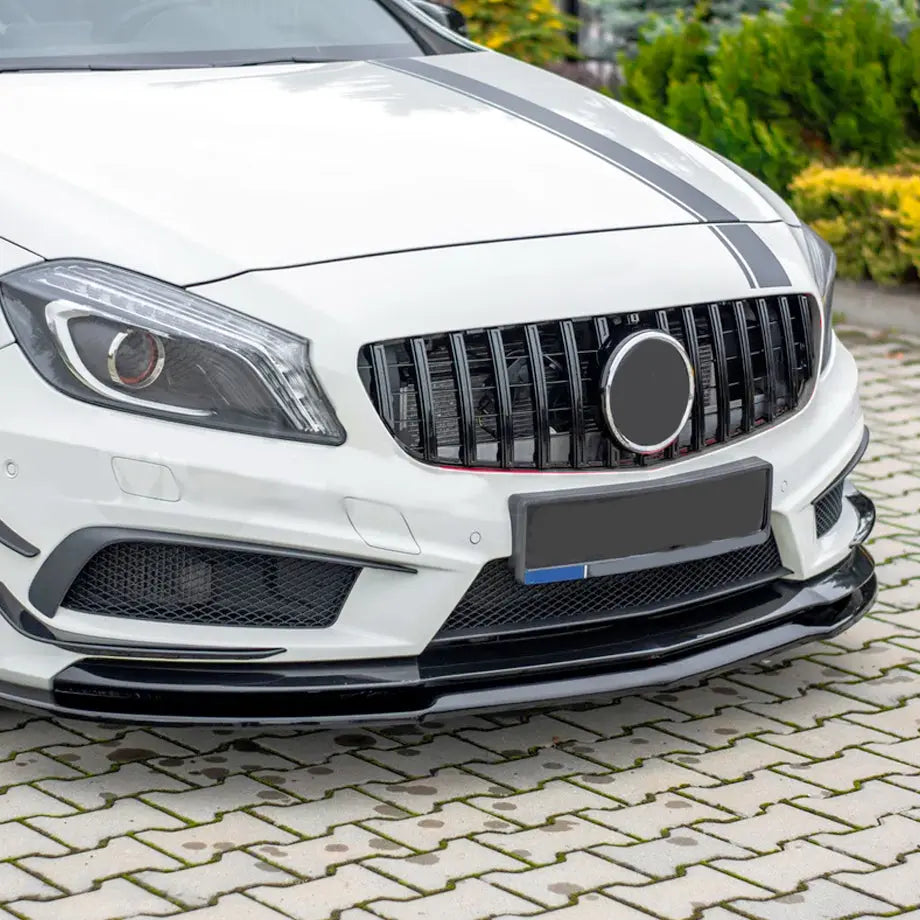 Merc W176 GTR Panamericana Style Gloss Black Upgrade Grille (13-15)