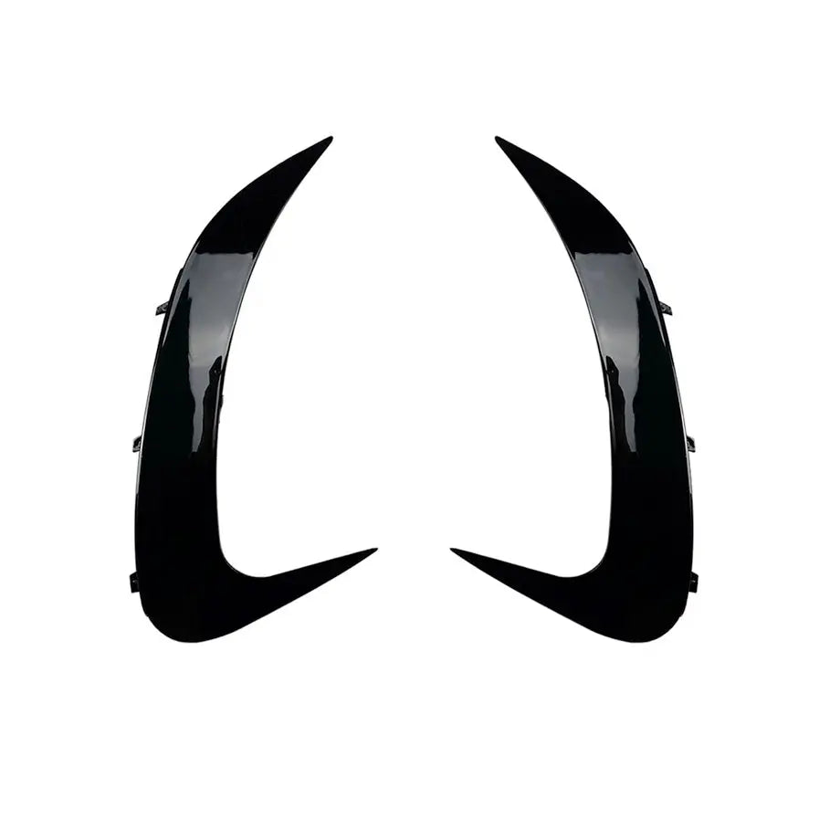 Merc W206 C-Class Sedan Aero Style Gloss Black Rear Bumper Canards