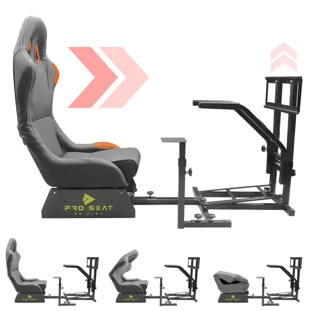Pro Seat - Racing Simulator Gaming Seat With TV Stand