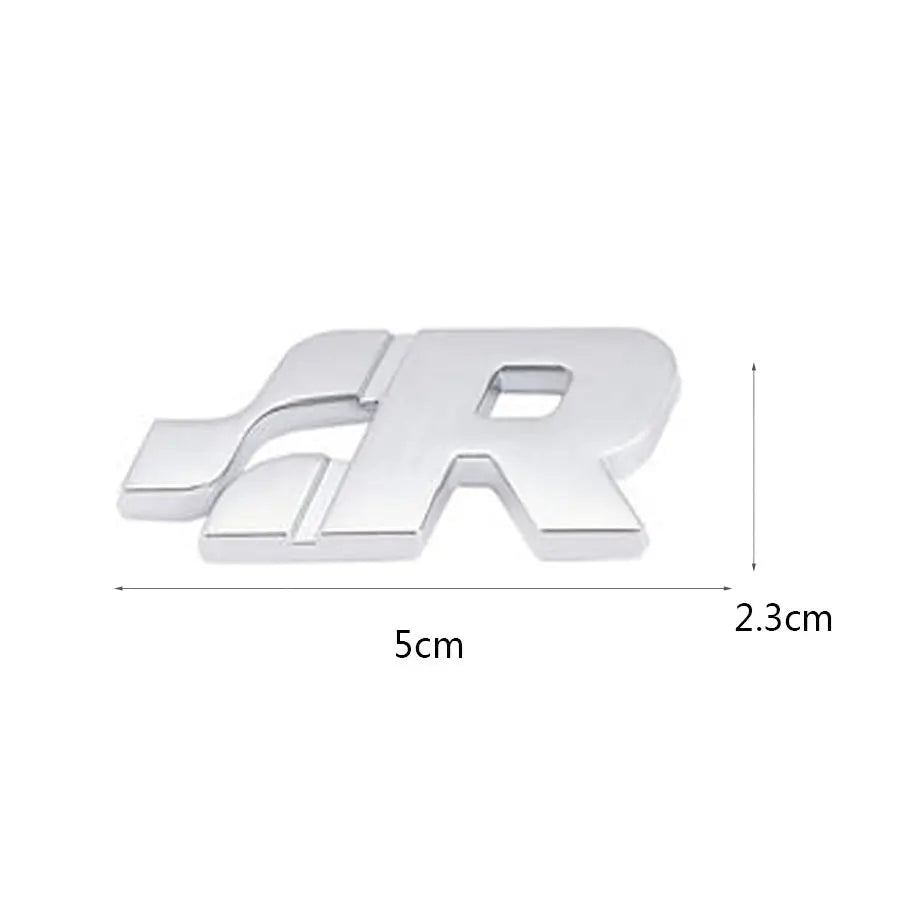 R Logo Stick-On Badge (Chrome)