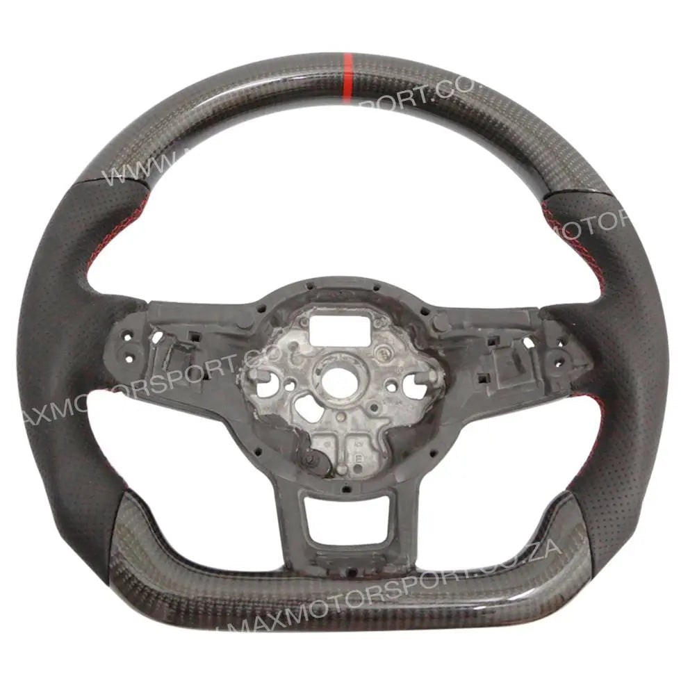 Genuine Carbon Fibre Steering Wheel Suitable For VW Golf 7 GTI / R