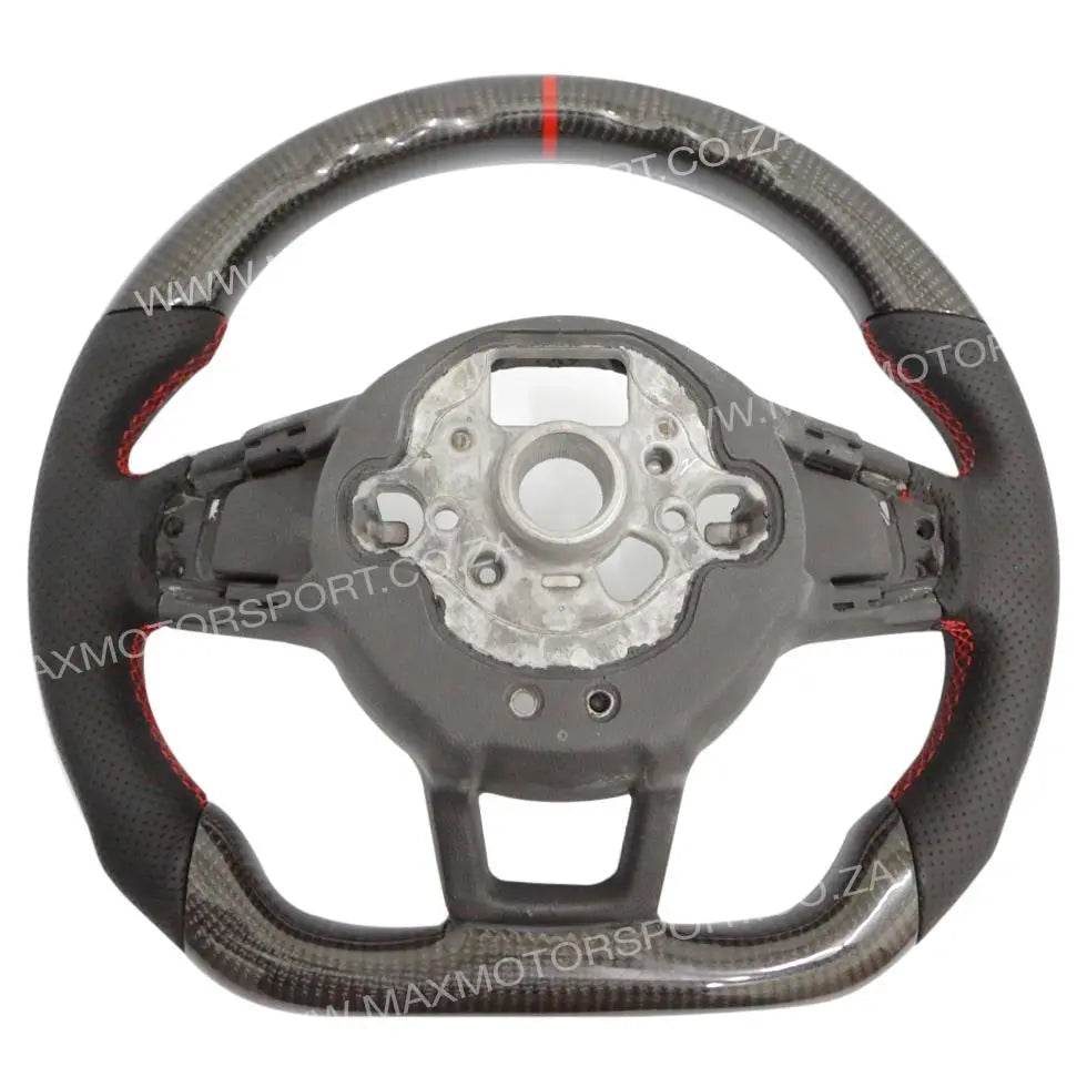 Genuine Carbon Fibre Steering Wheel Suitable For VW Golf 7 GTI / R