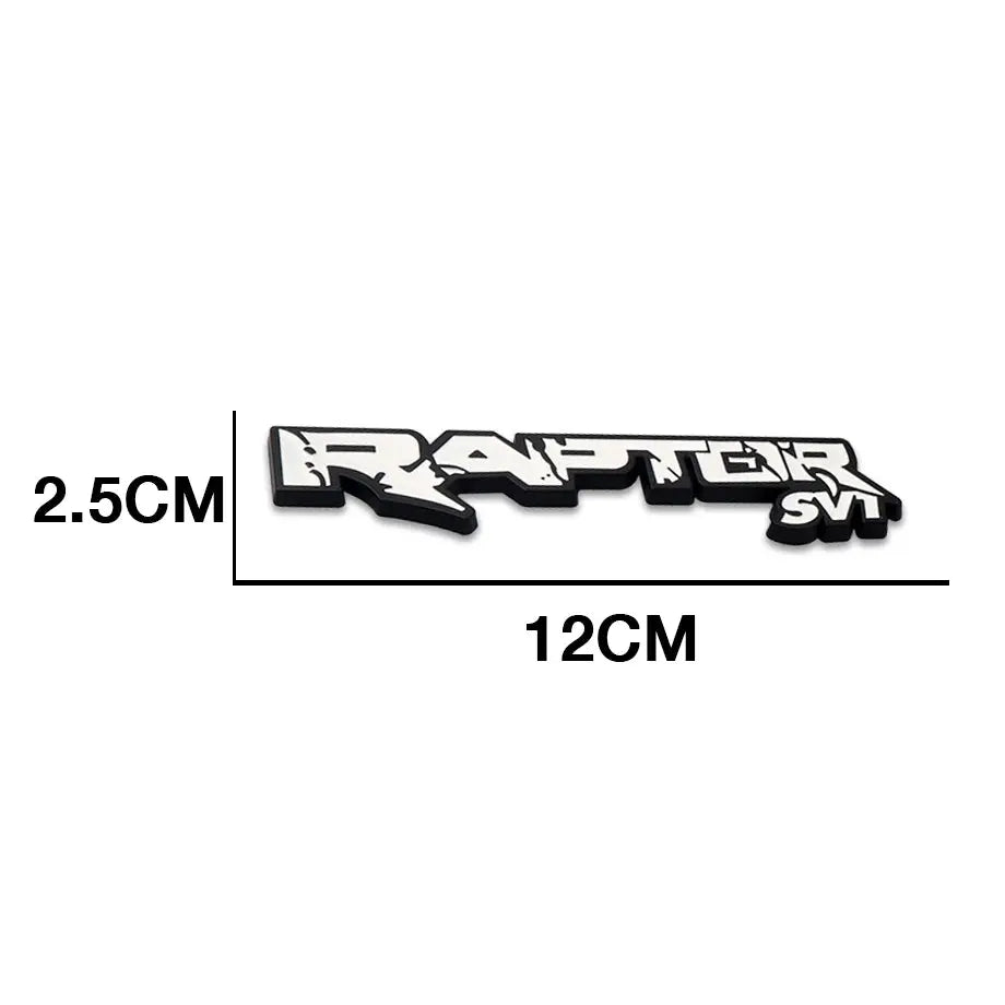 Raptor SVT Metal Badge - Black & White