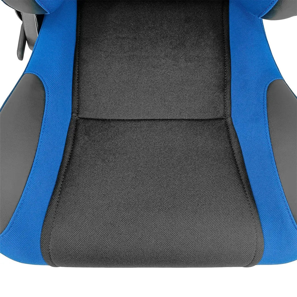 Reclinable Racing Seats PVC + Cloth (Pair)