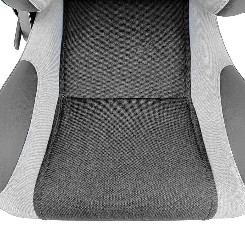 Reclinable Racing Seats PVC + Cloth (Pair)