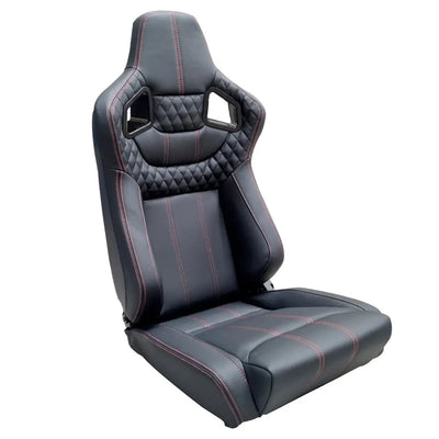 Reclinable Wingback Racing Seats PVC (Pair)