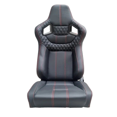 Reclinable Wingback Racing Seats PVC (Pair)