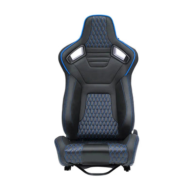 Reclinable Wingback Racing Seats PVC (Pair)