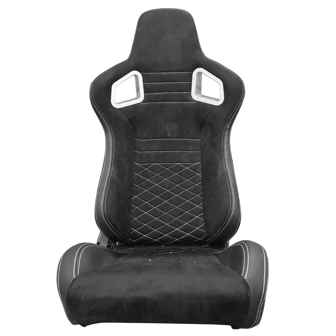 Reclinable Wingback Racing Seats PVC (Pair)