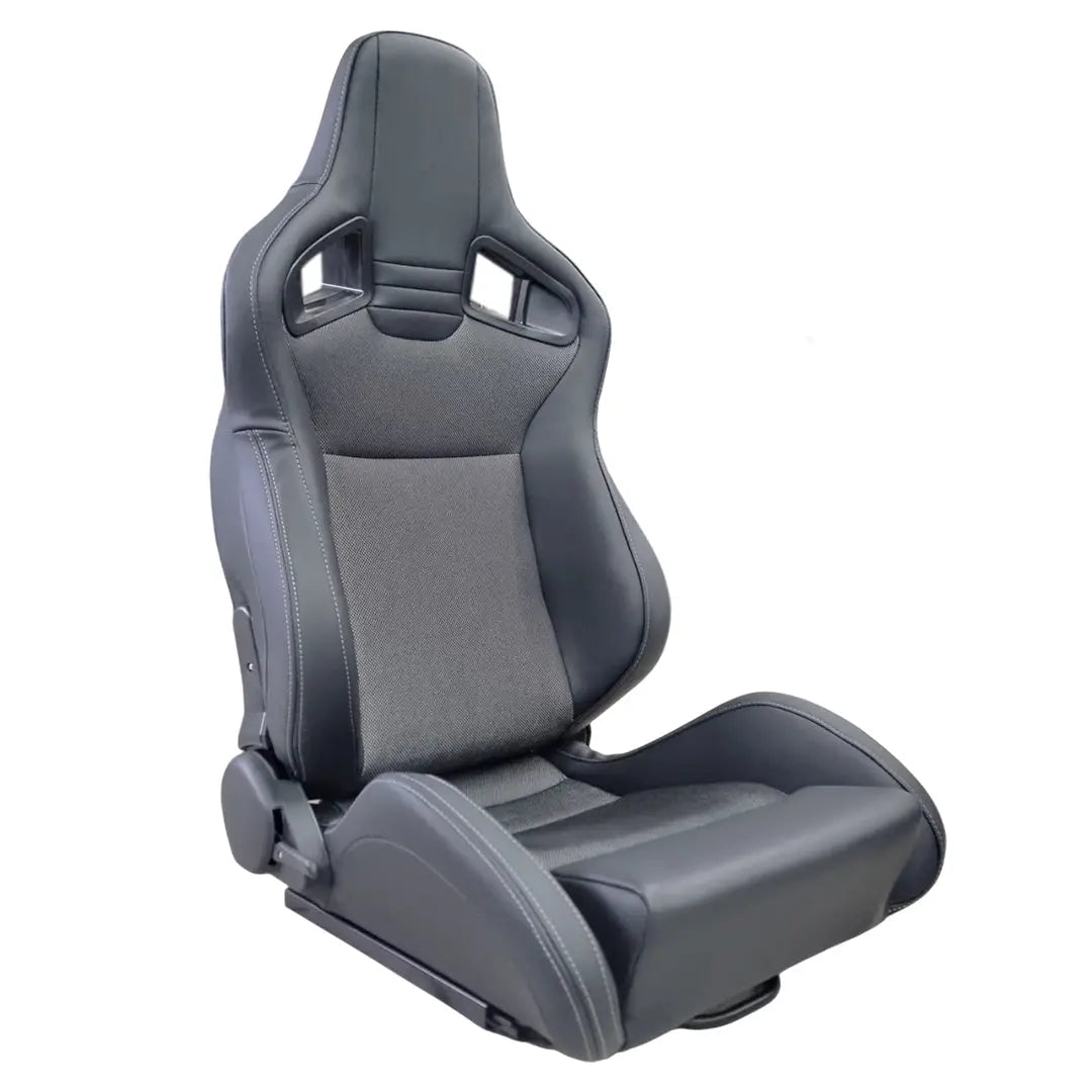 Reclinable Wingback Racing Seats PVC (Pair)