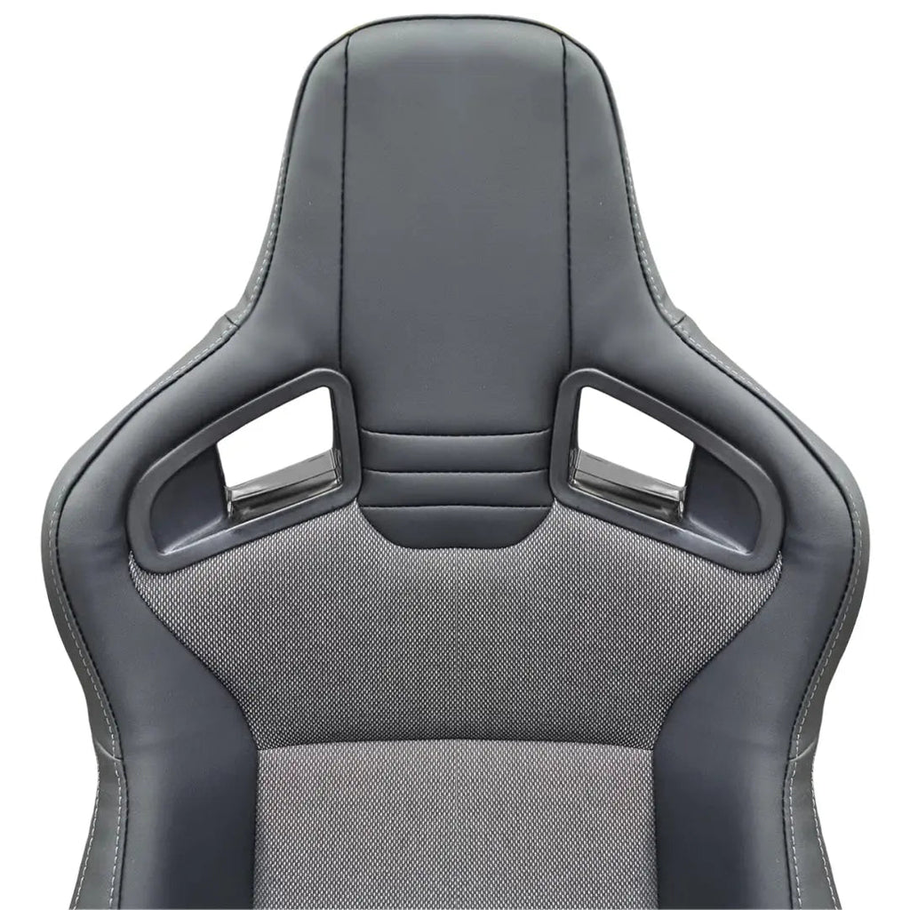 Reclinable Wingback Racing Seats PVC (Pair)