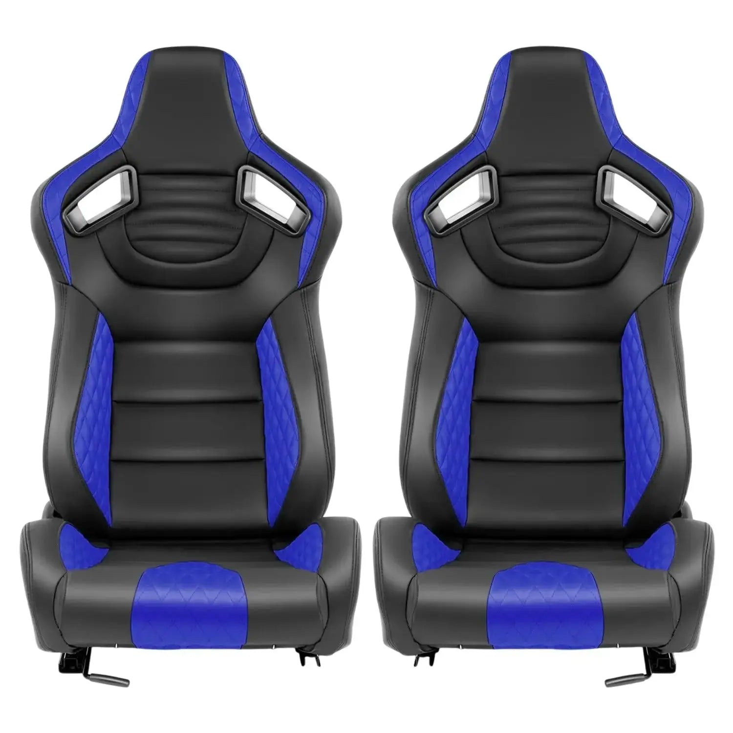 Reclinable Wingback Racing Seats PVC (Pair)