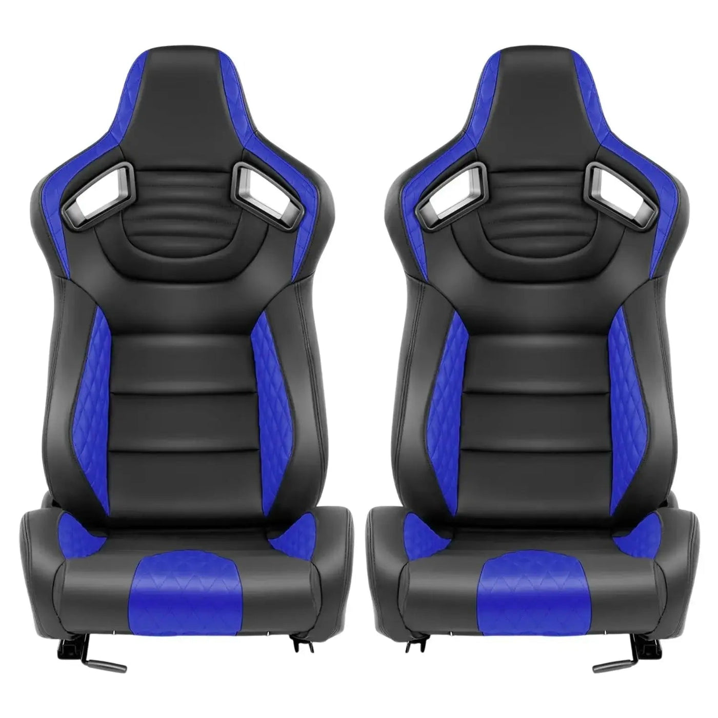 Reclinable Wingback Racing Seats PVC (Pair)