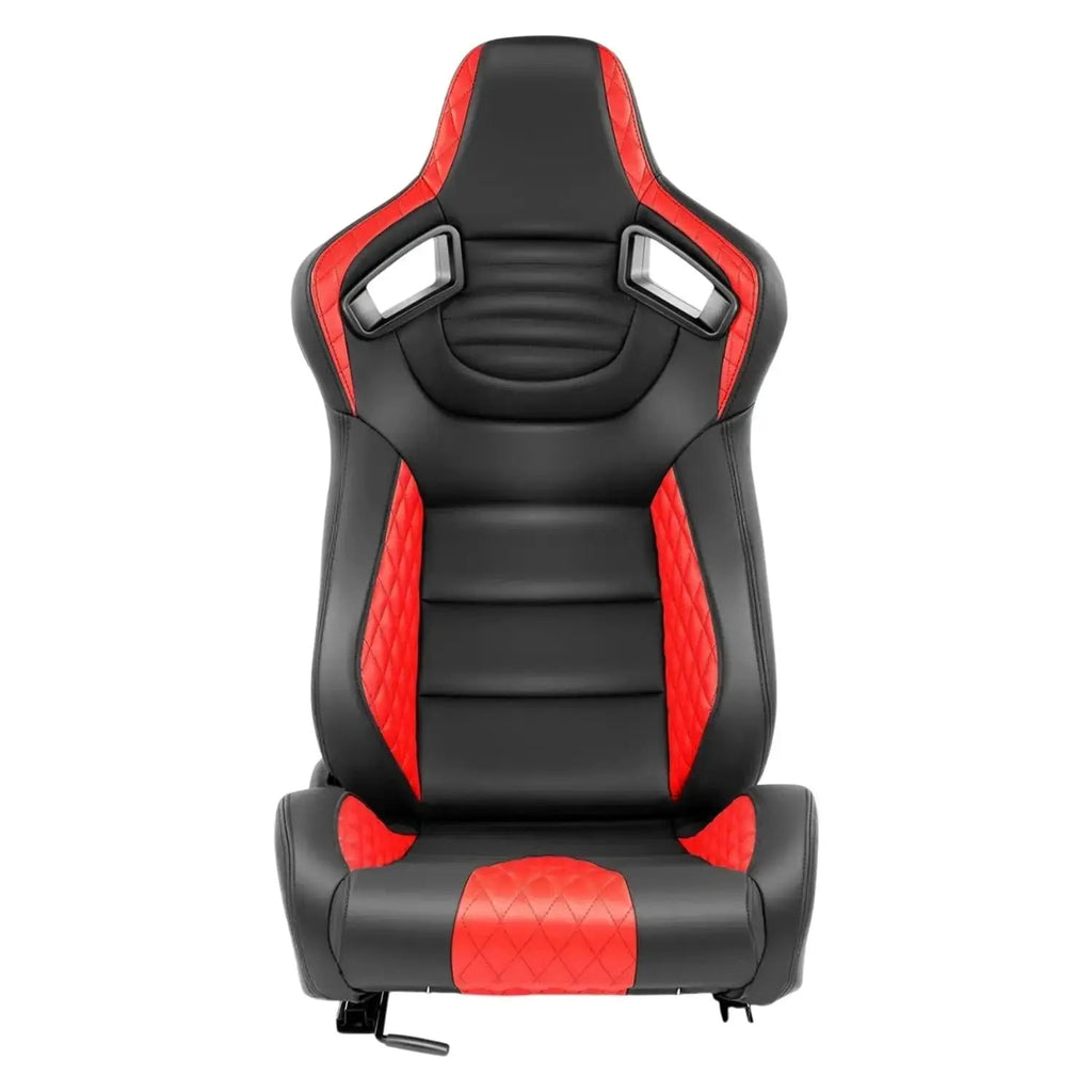 Reclinable Wingback Racing Seats PVC (Pair)