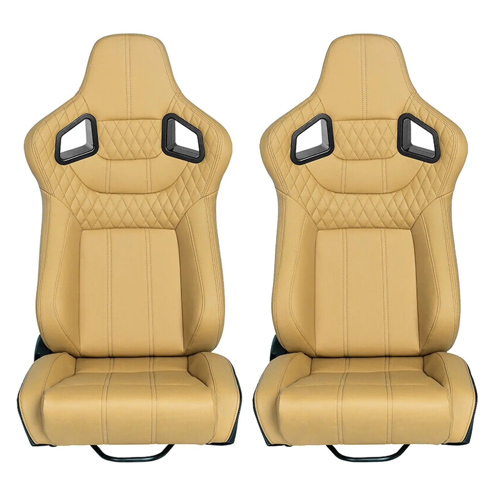 Reclinable Wingback Racing Seats PVC (Pair)