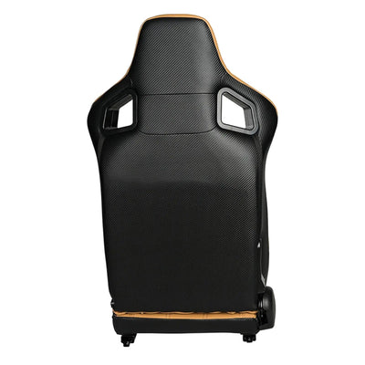 Reclinable Wingback Racing Seats PVC (Pair)