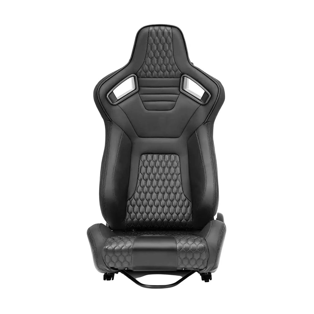 Reclinable Wingback Racing Seats PVC (Pair)