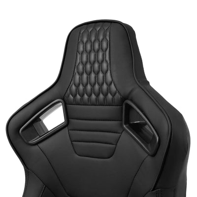 Reclinable Wingback Racing Seats PVC (Pair)