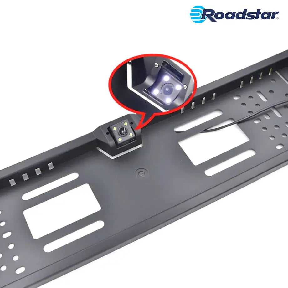 Roadstar Universal Front / Rear Number Plate Holder With Built-In LED Camera