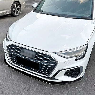Audi A3 / S3 (8Y) 3-Piece Gloss Black Front Spoiler (21-On)