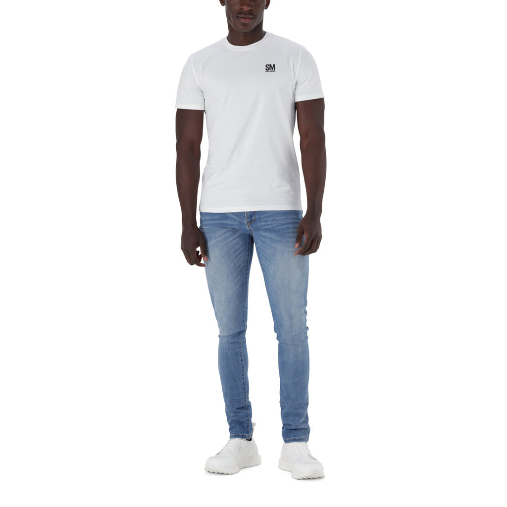JAXON CREW NECK LOGO TEE WHITE