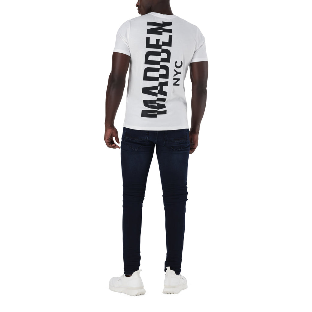 JAXON CREW NECK LOGO TEE WHITE