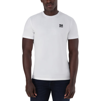 JAXON CREW NECK LOGO TEE WHITE