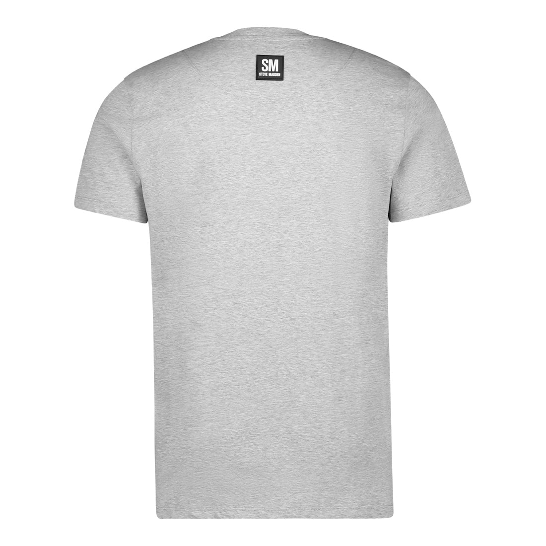 HARRISON CREW NECK LOGO TEE GREY MELANGE