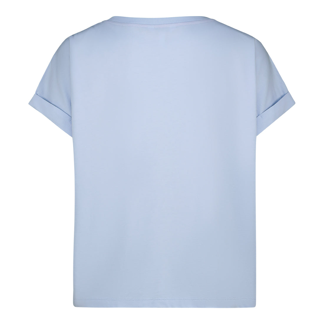 SOPHIA BOXY CRYSTAL LOGO TEE SORBET BLUE
