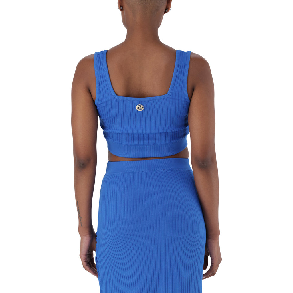 IVY BLUE SQUARE NECK CROP TOP