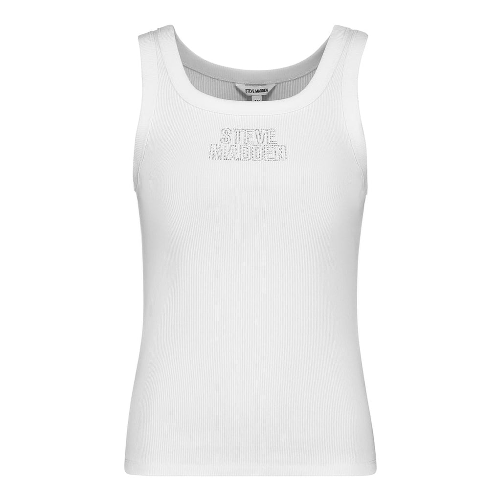 ISABELLA WHITE LOGO TANK TOP