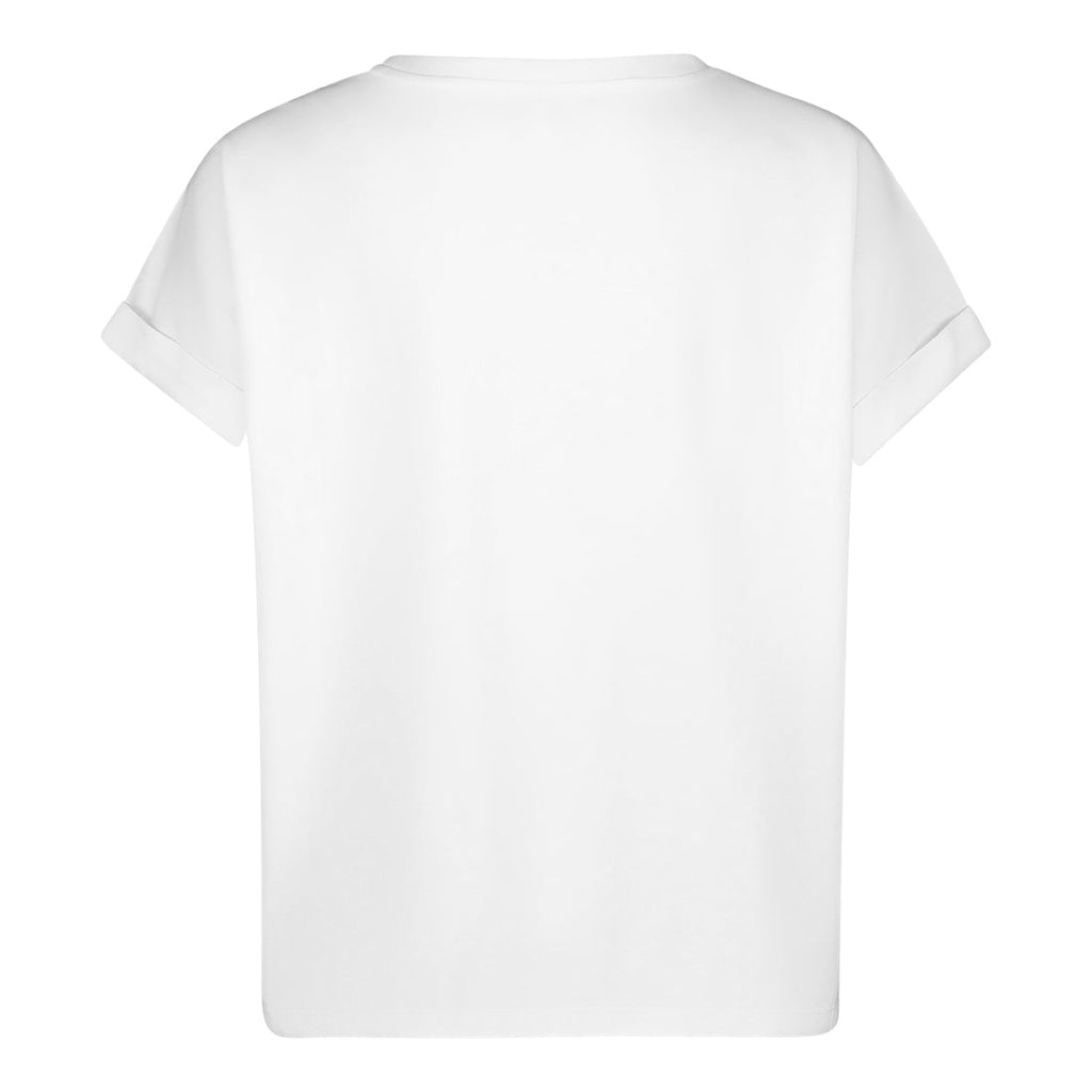 BLAIRE WHITE LOGO TEE WITH POPPERS