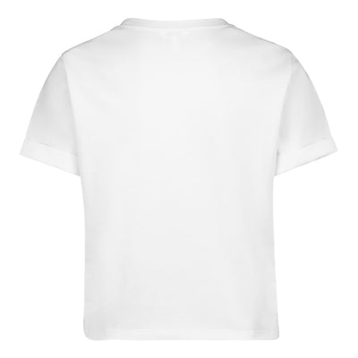 PAMALA WHITE BASIC LOGO TEE