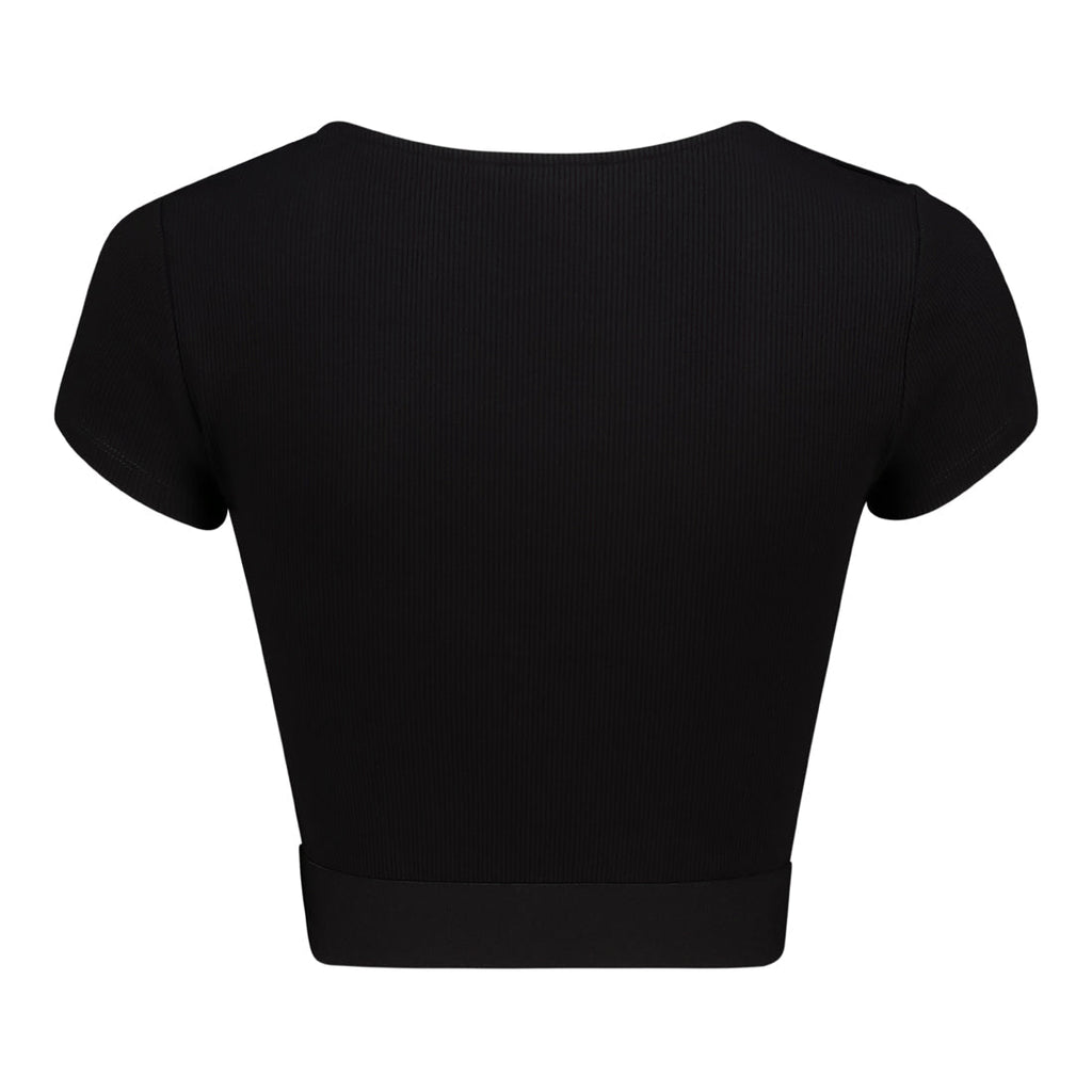 JENNA FRONT TWIST BUSTIER BLACK TOP