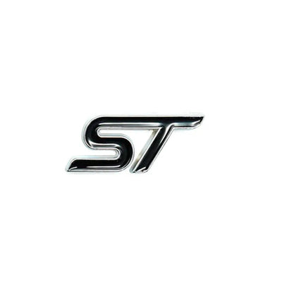 ST Logo - Steering Wheel Metal Badge (Black & Chrome)