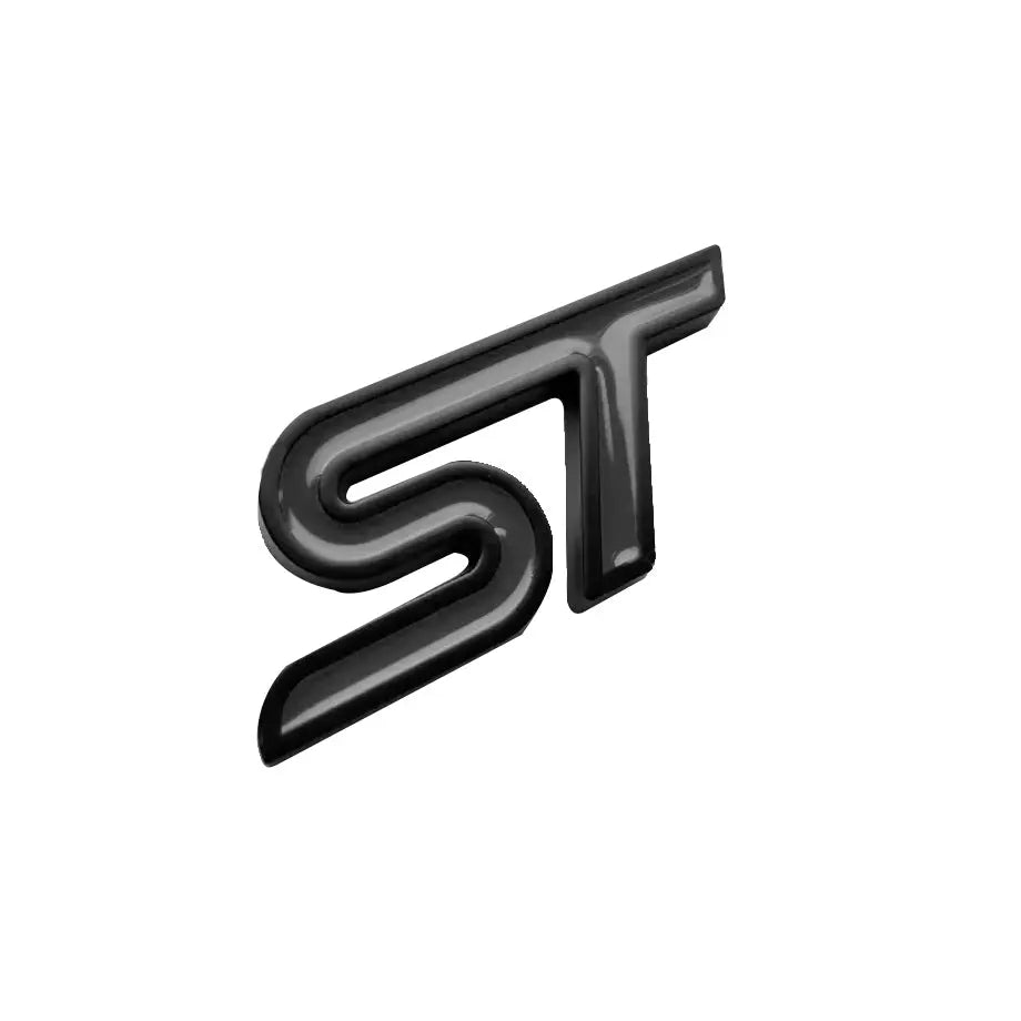 ST Logo - Steering Wheel Metal Badge (Black)