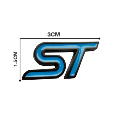 ST Logo - Steering Wheel Metal Badge (Blue)