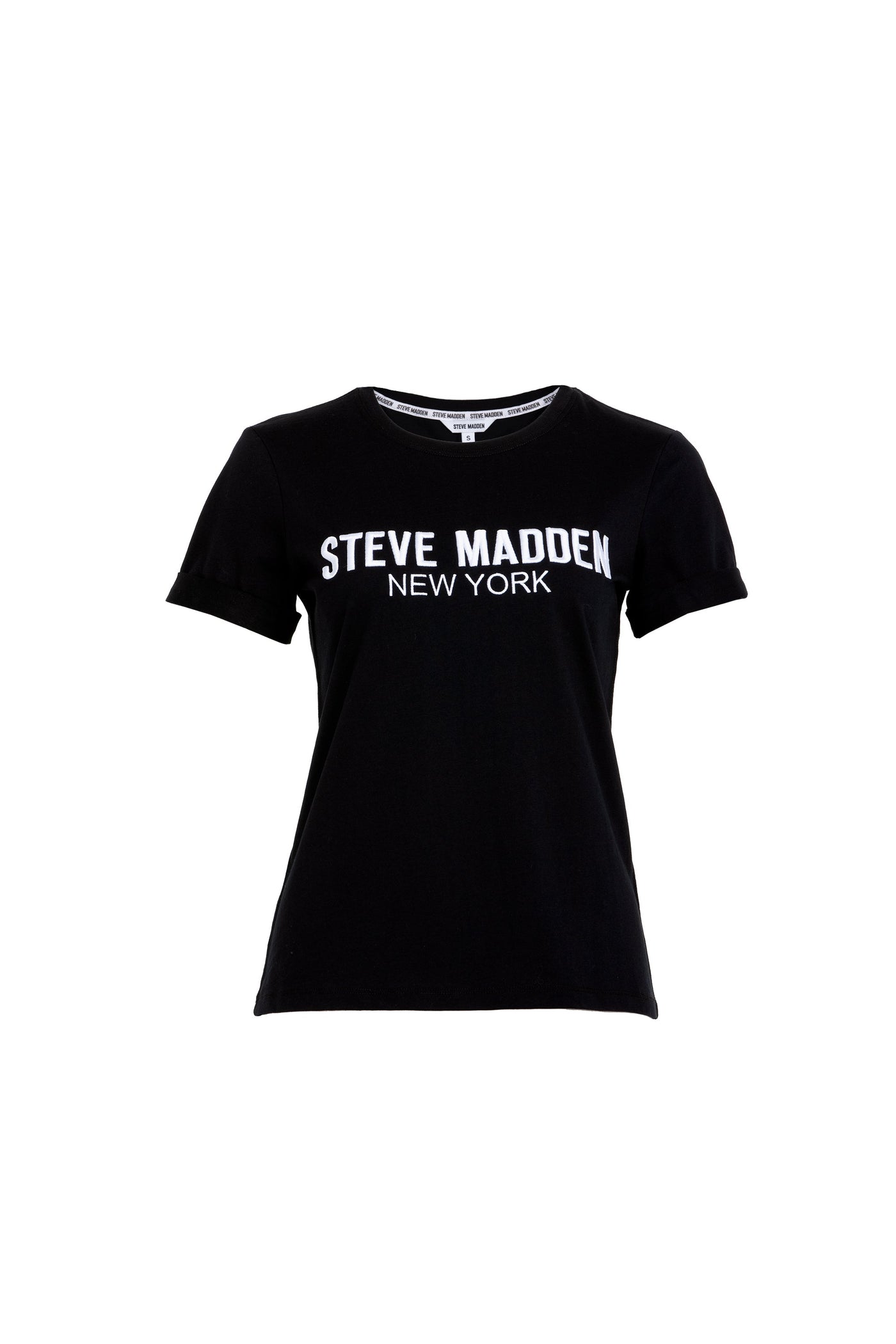 LIZA BLACK SLIMFIT LOGO TEE