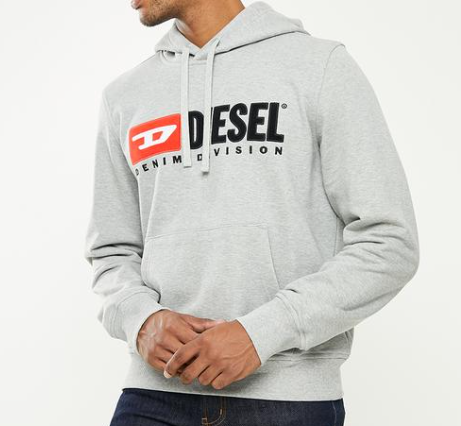 Diesel S-ginn-hood-div - grey melange