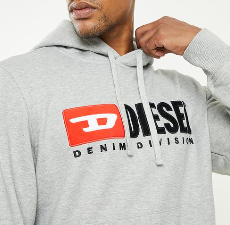 Diesel S-ginn-hood-div - grey melange