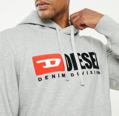 Diesel S-ginn-hood-div - grey melange
