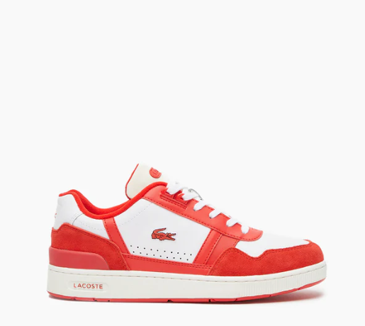 Lacoste T-Clip Leather Bicolour Trainer