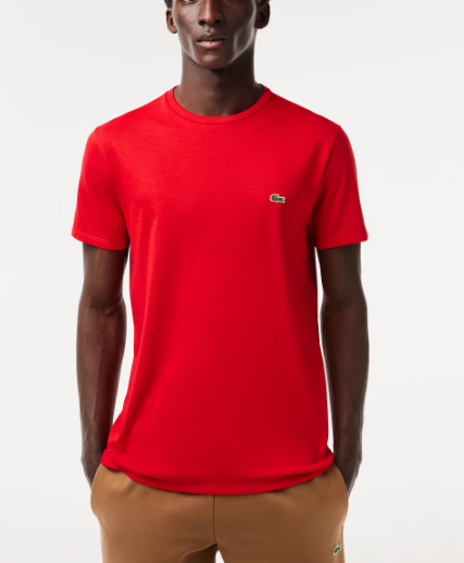 Lacoste Men's Crew Neck Pima Cotton Jersey T-shirt