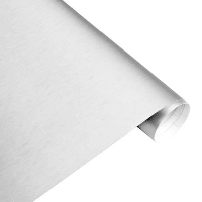 Silver Brushed Aluminium Vinyl Wrap