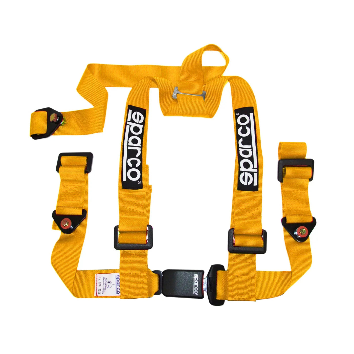 Sparco 4-Point Racing Seat Harness (Orange)