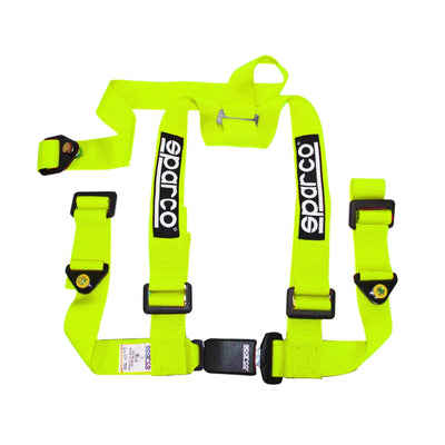 Sparco 4-Point Racing Seat Harness (Yellow)