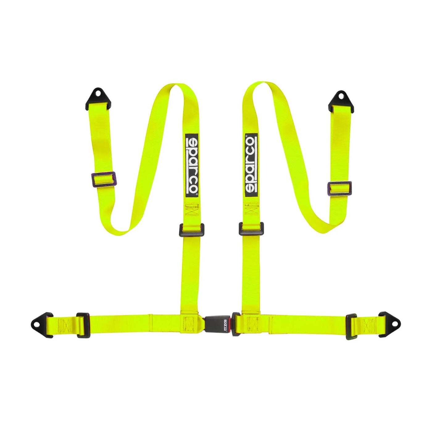 Sparco 4-Point Racing Seat Harness (Yellow)