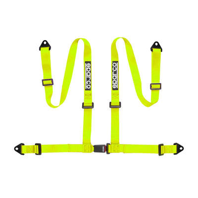 Sparco 4-Point Racing Seat Harness (Yellow)