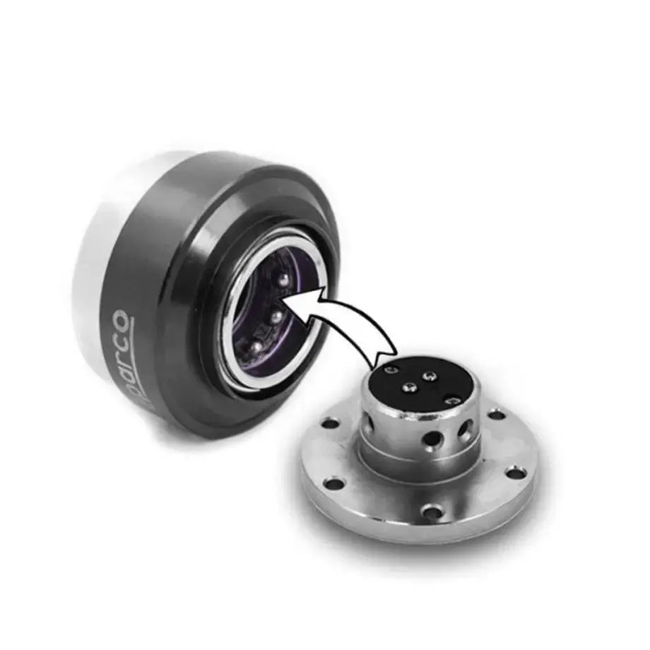 Sparco Quick Release Steering Wheel Hub Kit (Black)