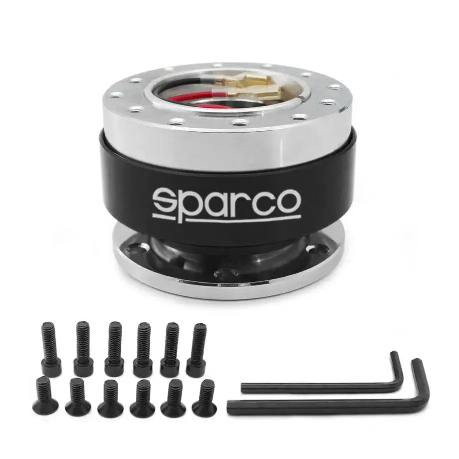 Sparco Quick Release Steering Wheel Hub Kit (Black)